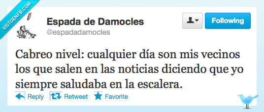 vecinos,saludar en la escalera,cabreo