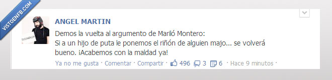 Crack,Estado,Angel Martin,Mariló Montero,Facebook,Donar