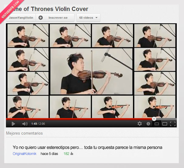 persona,thrones,cara,misma,chino,orquesta,asiático,violín,youtube