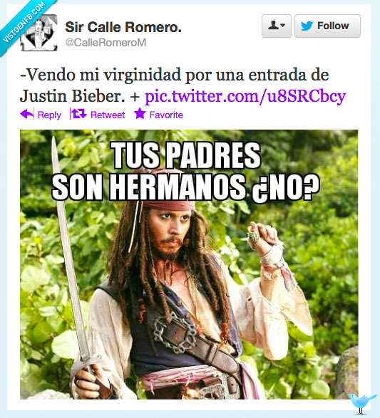 Sparrow,Bieber,Justin,padres,tonto,vendo,virginidad