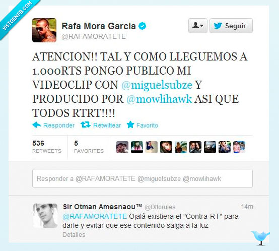 contraRT,Rafa Mora,videoclip