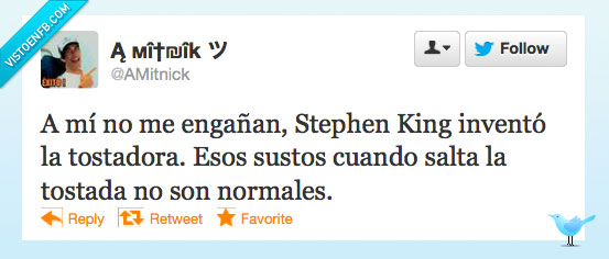tostada,tostadora,Stephen King,susto,salta,amitnick