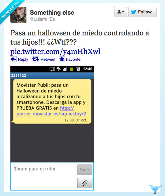 halloween,movistar,WTF,vigilar,hijo,localiza