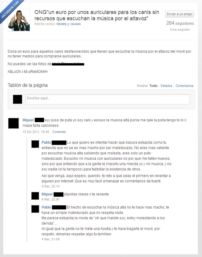 casco,auriculares,grupo,tuenti,cani,ong,que malote,altavoz