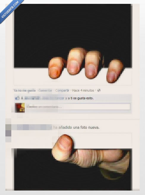 Facebook,Ingenio,mano,coger,pillar,efecto optico