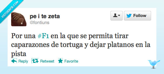 f1,mario kart,platanos,caparazon,tortuga,formula 1