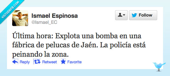 bomba,fabrica de pelucas,jaen,peinando