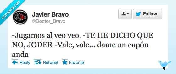 Twitter,Ciego,Juego,Cupón,Si es cruel,veo veo