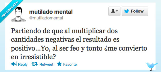 negativo,tonto,feo,matemáticas