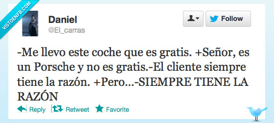 cliente,coche,gratis,razón,twitter,tiene