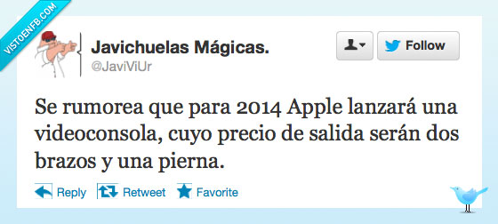 twitter,apple,videojuegos,videoconsola,rumores