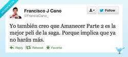 Enlace a La mejor de Crepúsculo, sin duda por @francisCano_