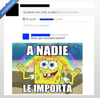 cortar,bob esponja,a nadie le importa,pelo