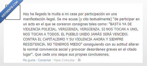 wtf,injusticia,estado,facebook,multa,manifestación,sociedad
