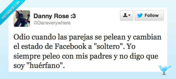 Tweet,Facebook,Novios,soltero,huerfano,padre