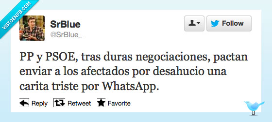 PP,Psoe,enviar,emoticono,carita,triste,whatsapp,negociacion,pactan,pacto,desahucio