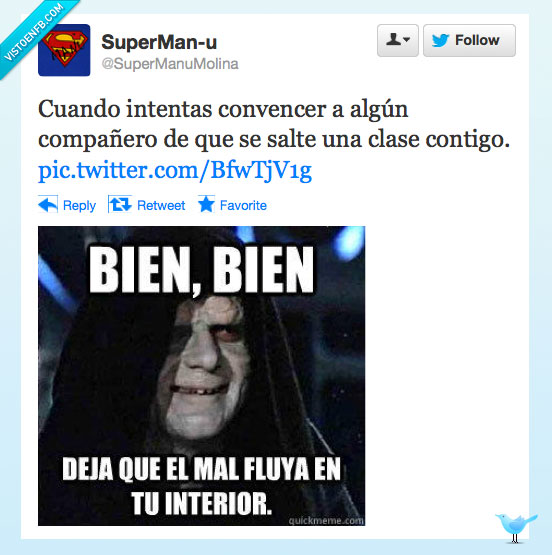 lado oscuro,palpatine,saltarte una clase,mal