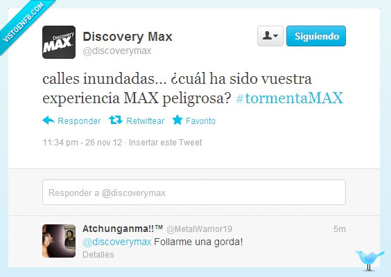 Gorda,Twitter,Discovery Max,Experiencia