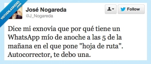 hija,twitter,autocorrector,hoja,ruta