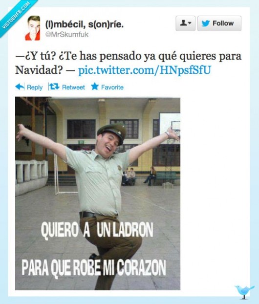 ladrón,corazón,policia,robe,altamente homosexual,navidad,quieres,querer,carta