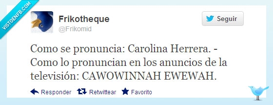 cawowinnah,carolina herrera,pronunciación,patata en la boca,colonia,perfume