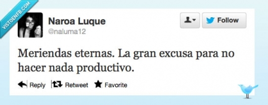 twitter,perder el tiempo,merienda