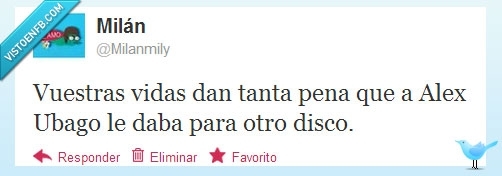 música,saca disco,alex ubago,pena,vidas