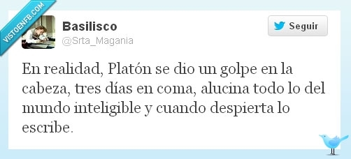 filosofía,escribir,alucinar,mundo,golpe,Platón,coma