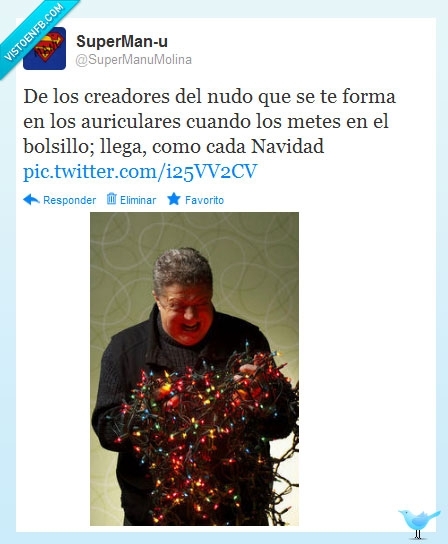 navidad,nudo,todos los años lo mismo,bolsillo,auriculares