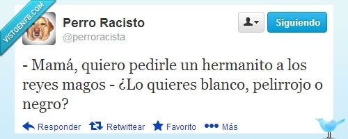 madre,hijo,perroracista,twitter,hermano,blanco,negro,pelirrojo