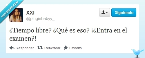 Examenes,estres,tiempo libre,twitter
