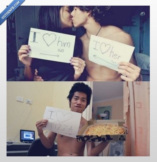 Facebook,foto,pizza,amor