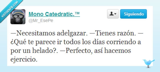 adelgazar,helado,gordas,correr,ejercicio