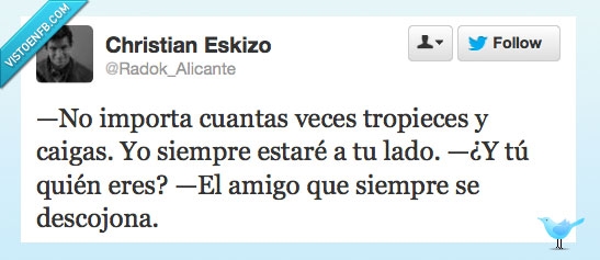 Caidas,risas,amigo,a tu lado,tropezar,ayudar,reírse