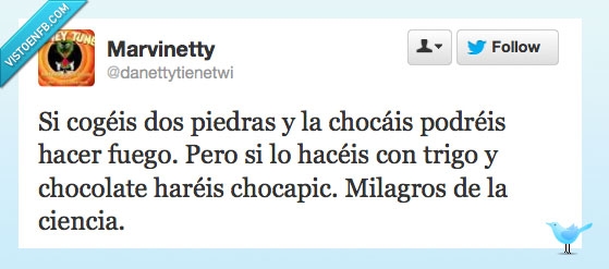 desayuno,cereales,soy más de mechero,milagro,ciencia,fuego,choca,piedra,chocapic