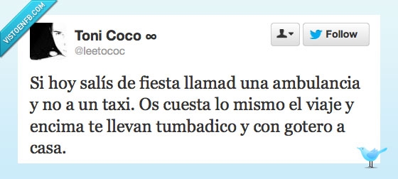 gotero,tumbadico,llamar,vergüenza,gobierno,taxi,ambulancia,tasas