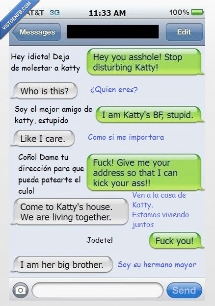 conversacion,cabreo,amigo,mayor,mejor,katty,hermano,whatsapp,novio