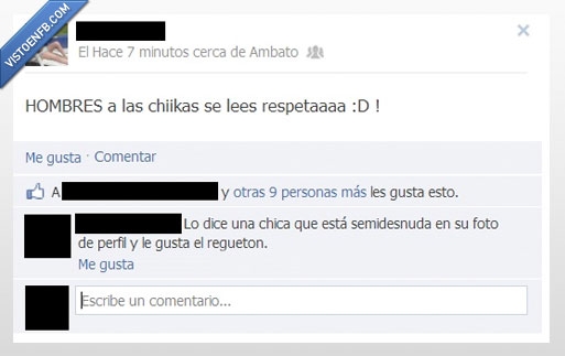 hombres,troll,comentario,semidesnuda,chica,respeto