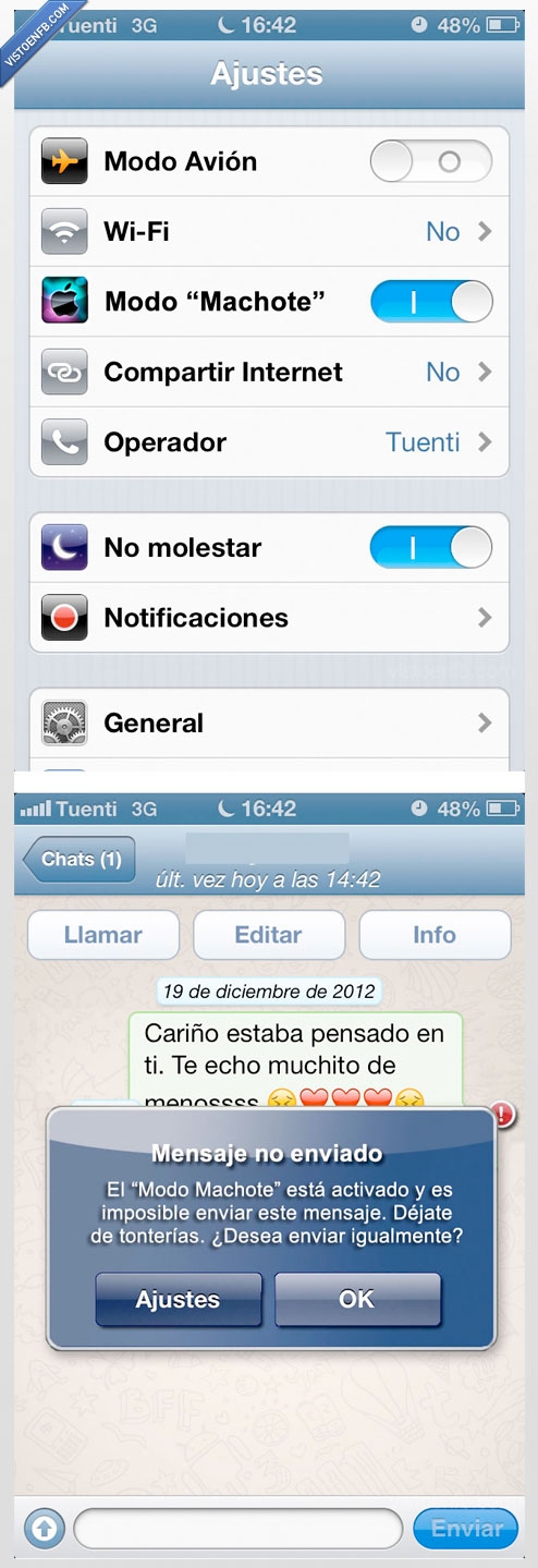 app,machote,modo,apple,nuevo,mensaje,bloquea,moñas