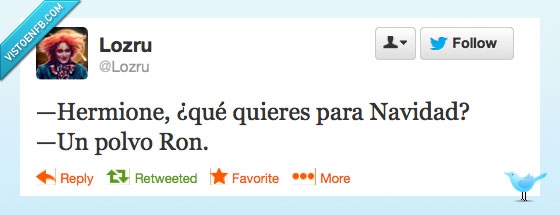 polvoron,ron,hermione,regalo,Navidad,twitter