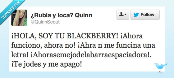 S18,Twitter,Blackberry,Tweet,teclado,barra