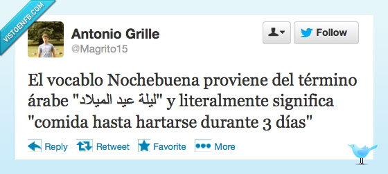 Nochebuena,árabe,término,significado,comer,comida,reventar