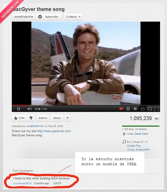 youtube,macgiver,mueble,montar,opening,cancion,IKEA,McGiver