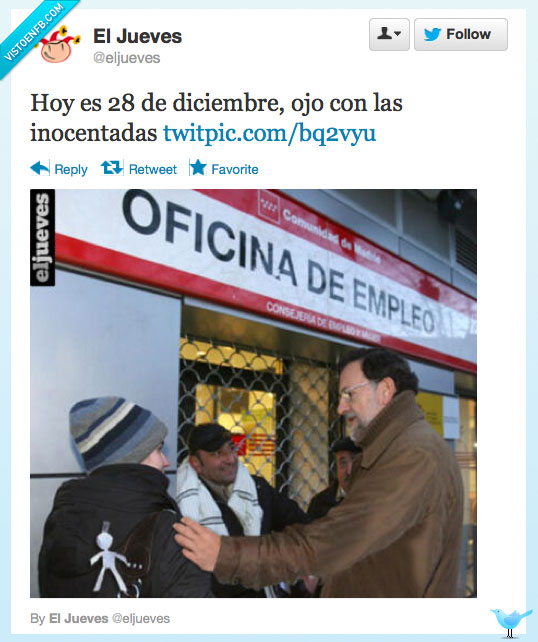 rajoy,cola,paro,inem,inocentada,inocente,llufa,espalda,pefar