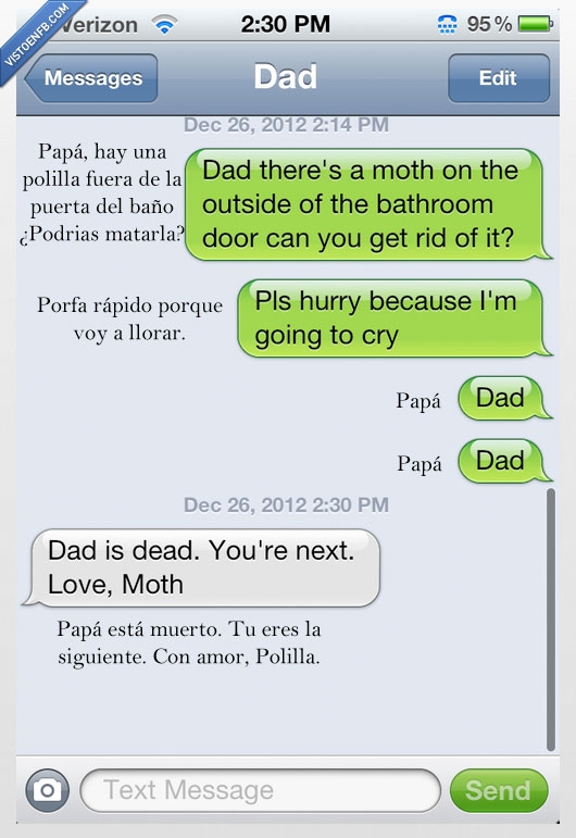 padre,whatsapp,polillas asesinas,Padre troll