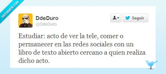 estudiar,definicion,tele,comer,redes sociales,libro