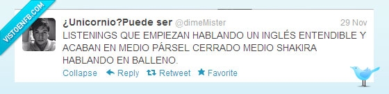 inglés,parsel,shakira,balleno,listenings