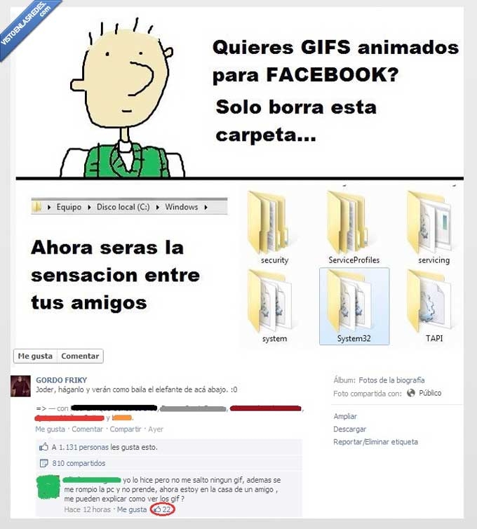 siempre alguno cae,troll,System32,Gif