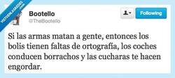Enlace a Si las armas matan... por @thebootello