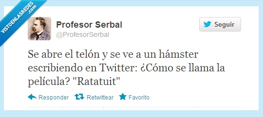 hámster,rata,tweet,twitter,telón,ratatuit,ratatui,ratatouille